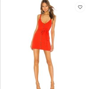 Shana Mini Dress in Red XS Privacy please
